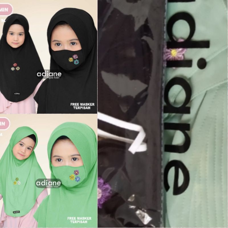 ~READY~ HIJAB kids Yasmin + masker ori by ADIANE