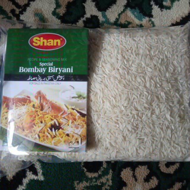 

Paket hemat 1 kg basmati rice + shan Bombay biryani