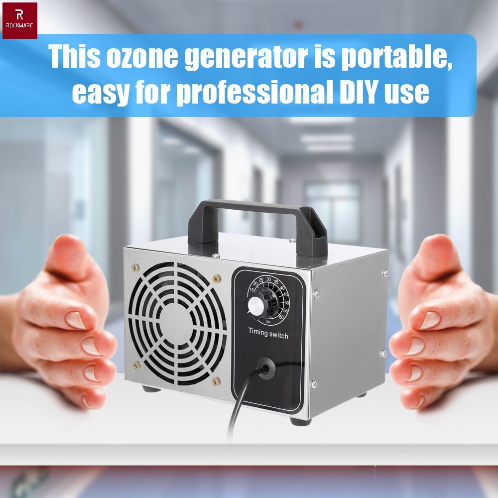 ROCKWARE Ozone Generator 24G Air Filter Purifier Portable Machine