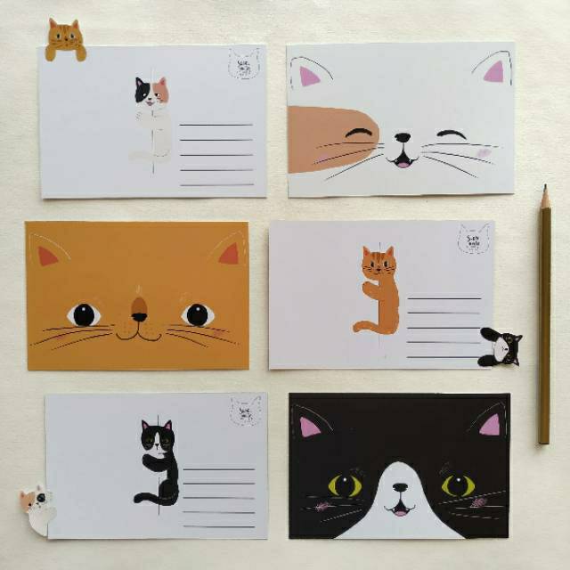 

The Cat Postcard Kartu Pos Kucing Lucu