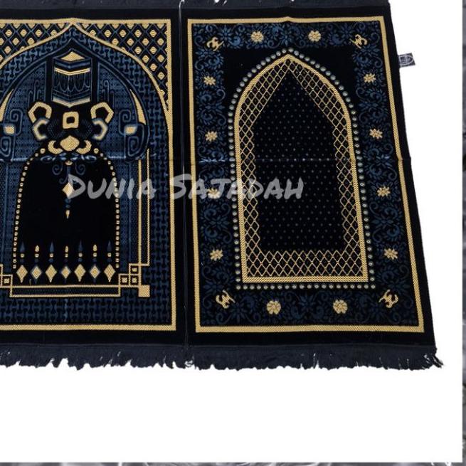 ✶ Sajadah Turkey Tebal Hitam / Sajadah Turki Hitam / Sajadah Besar Hitam ֍