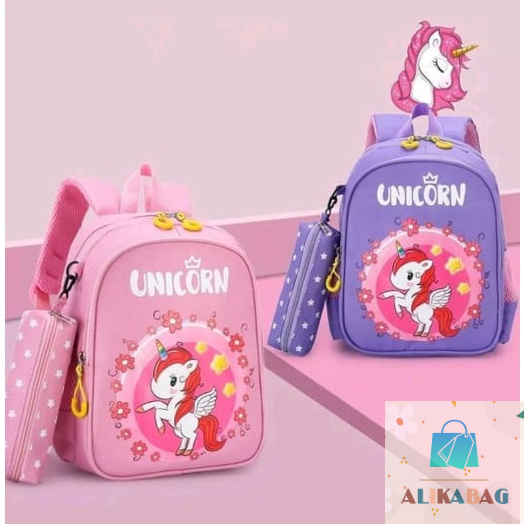 ALIKA BAG - Tas Ransel Anak Sekolah TK /SD Karakter Kuda Kecil Lucu