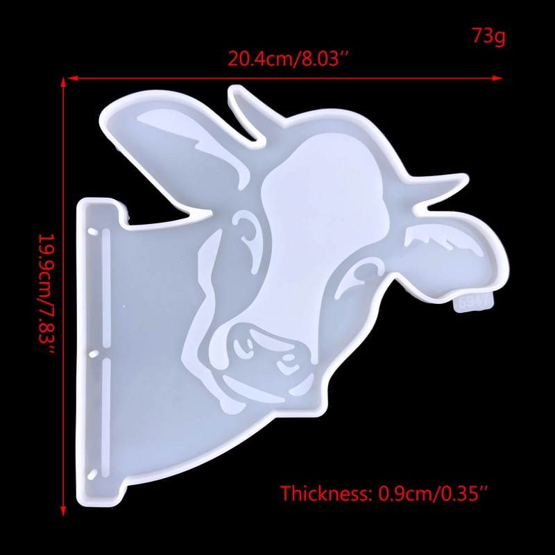 Siy Cetakan Resin Epoksi Bentuk Kepala Sapi Bahan Silikon Untuk Kerajinan Tangan Diy