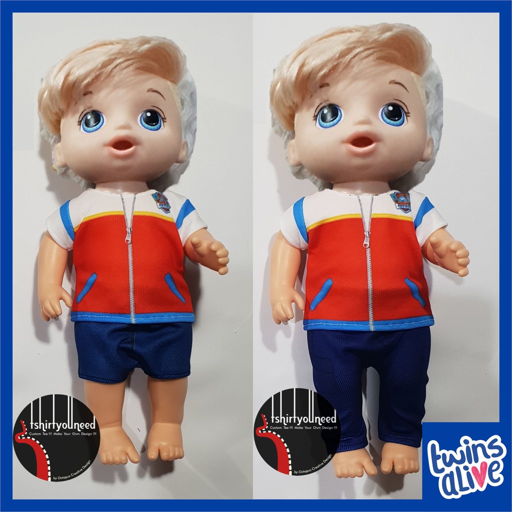 READY  Baju Boneka Baby Alive Boy Ryder Paw Patrol