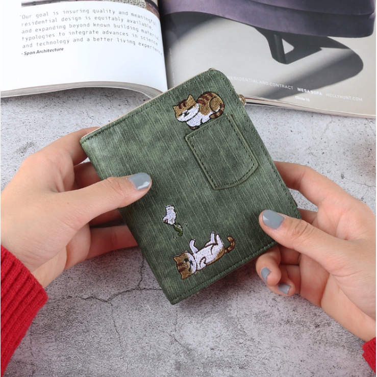 Dompet wanita Karakter Kucing lucu wallet import cewek korea NJ170