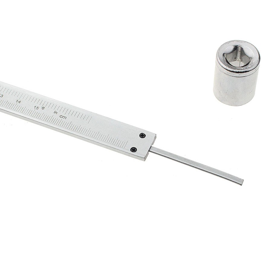 Taffware Jangka Sorong Stainless Steel Vernier Caliper Gauge Micrometer 15CM - JIG-RE0150 - Silver