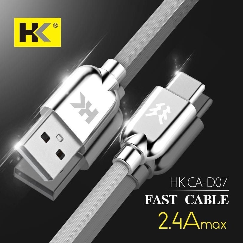 KABEL DATA HK QUICK CHARGER 2.4A CA-D07 ORIGINAL MANTUL MURAH MERIAH