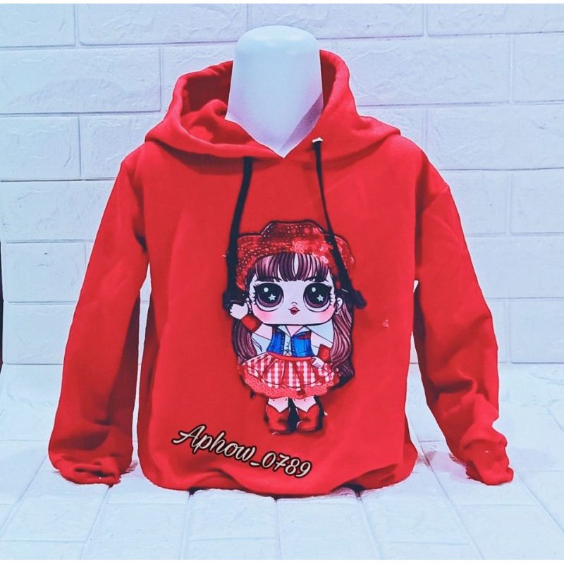 sweater LOL LED nyala/ baju anak cewek murah