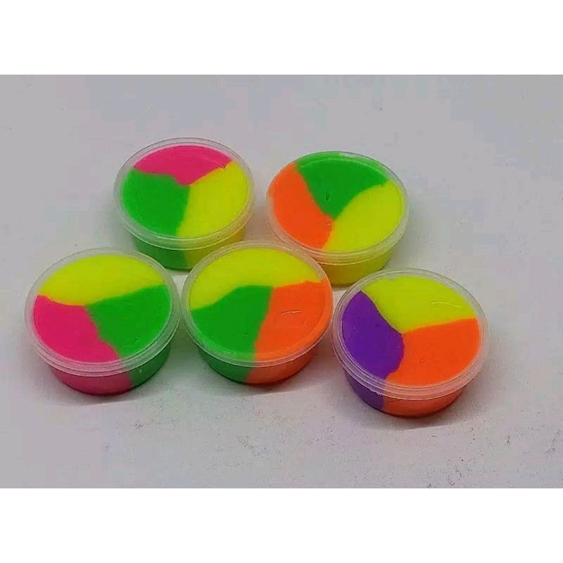 1pcs slime pelangi/slem mangkok super ukuran 30cc grosir