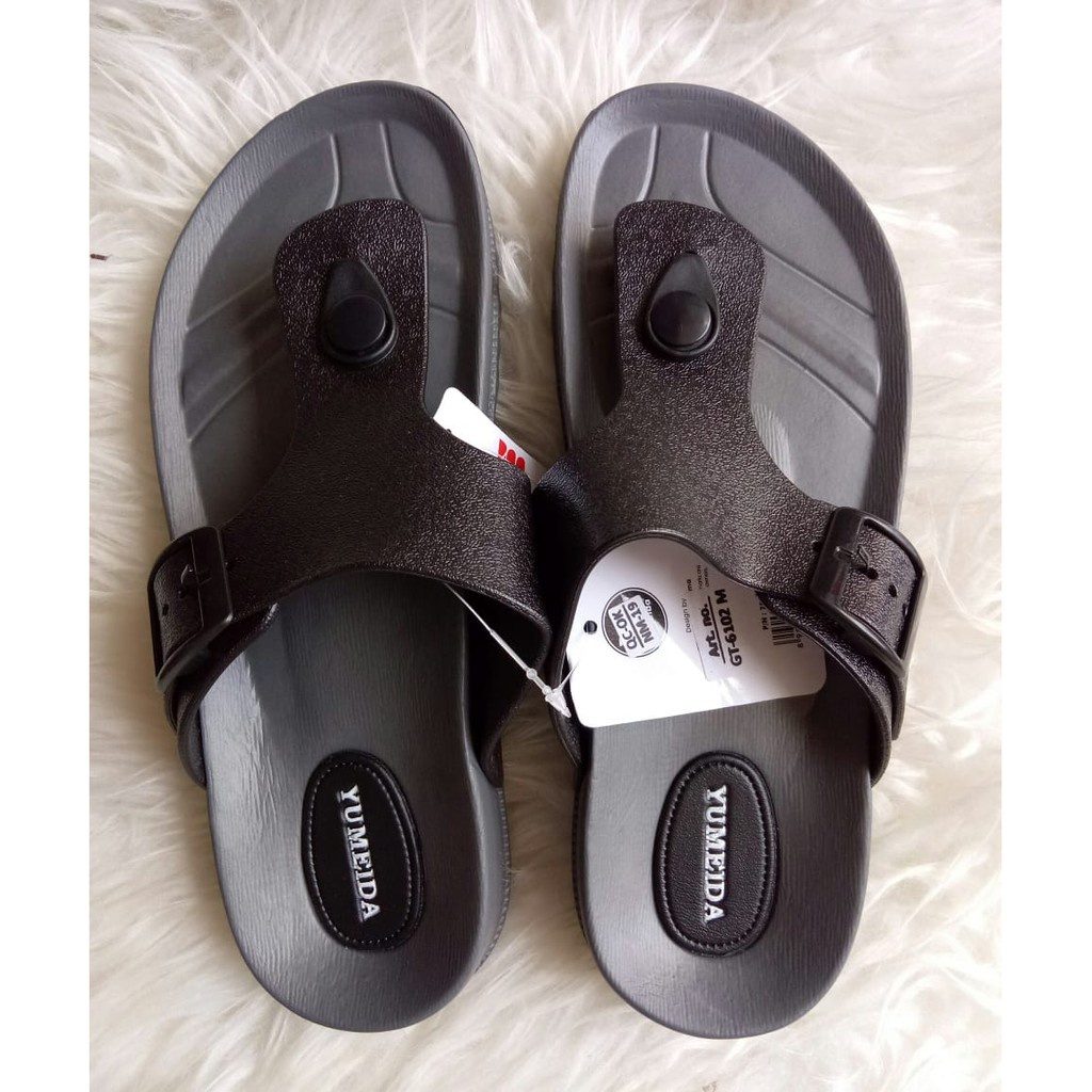 TERLARIS Sendal Jepit Pria Sandal YUMEIDA 6102 Sandal Karet Cowok Birken Gesper Murah