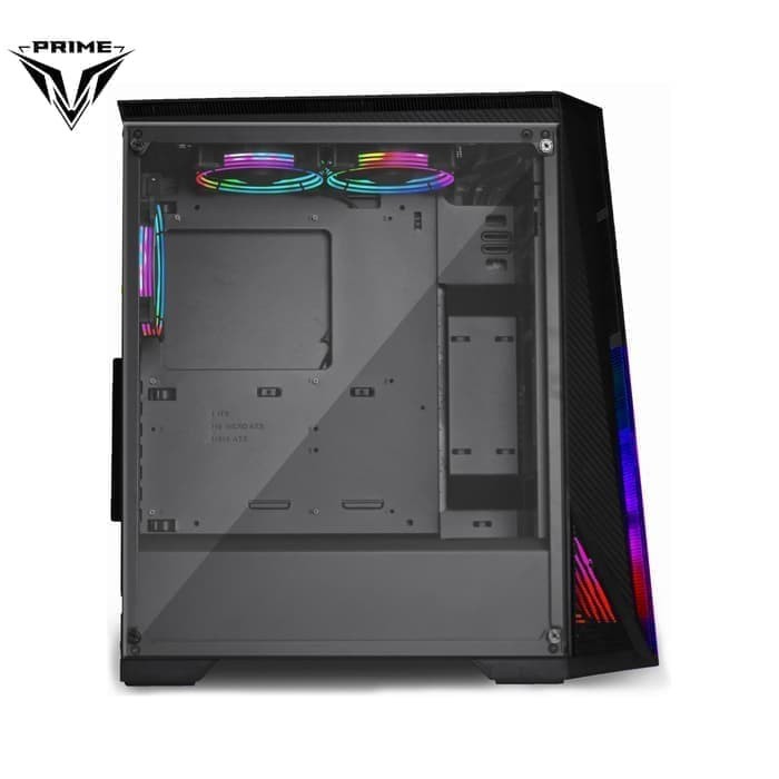 Prime T-[L] - Tempered Glass Window, ATX, 3x Flowing RGB Fan