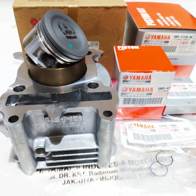 Paket Blok Seher Piston Kit Mio Sporty Nouvo 5VD Asli Yamaha YGP Bonus Paking Top Set Asta