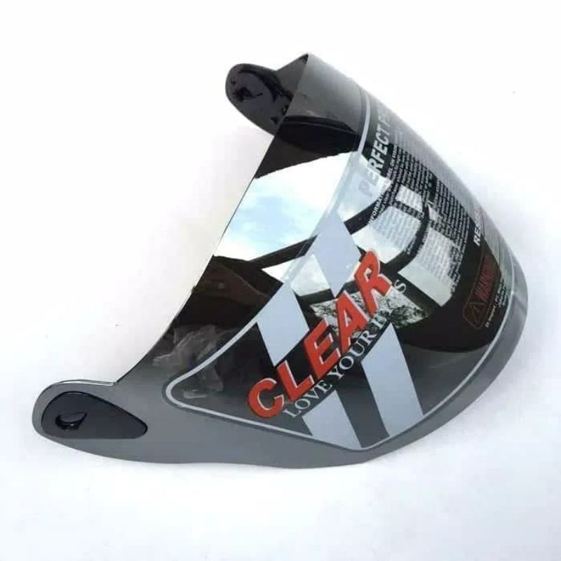 KACA NHK R6 / KACA HELM NHK R6 / VISOR HELM NHK R6 SILVER DAN PELANGI PLUS RACHET