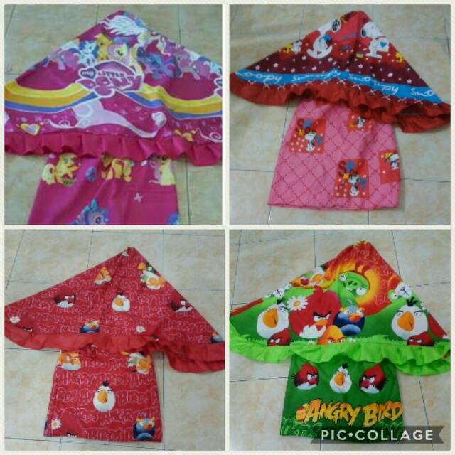 MUKENAH ANAK KARAKTER USIA 1-3 tahun