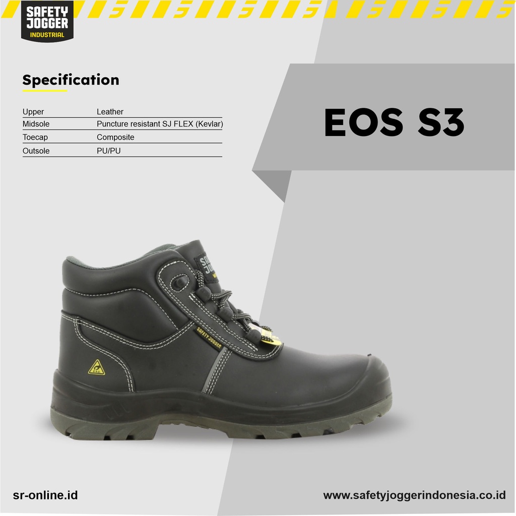 Sepatu Safety Jogger EOS S3 ESD SRC METAL FREE