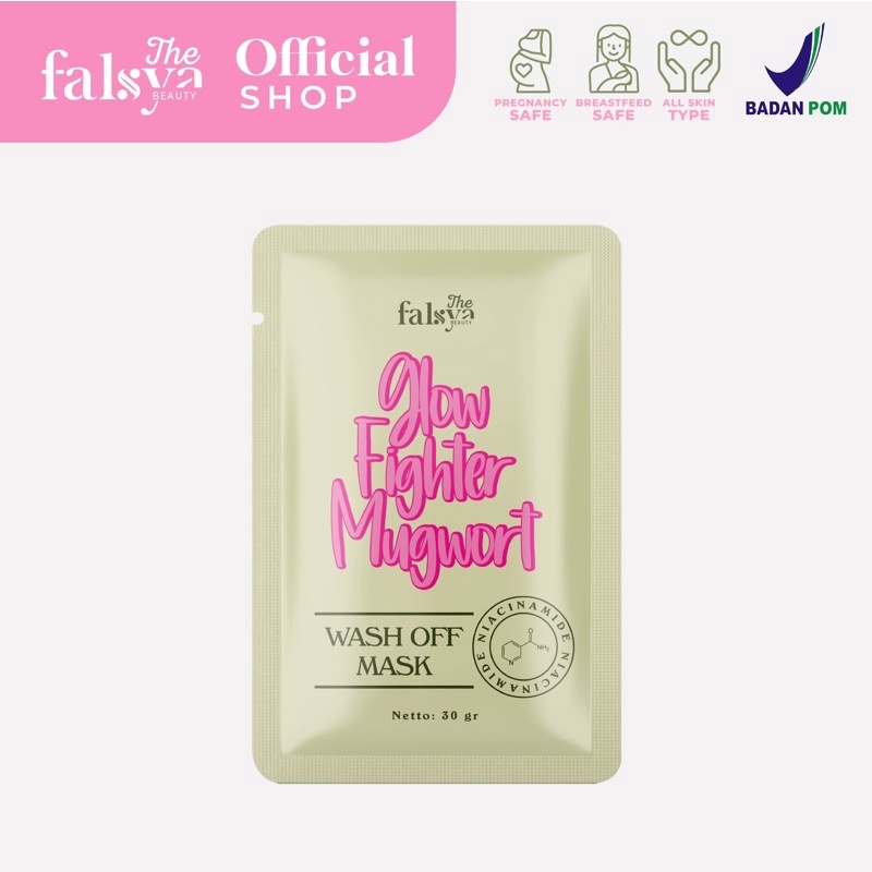 Glow Fighter Mugwort Wash Off Mask by The Falsya Beauty