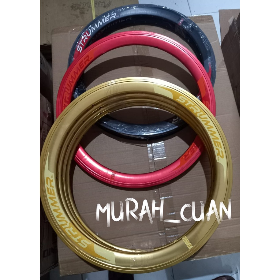 Rims Velg Folding Strummer 20 451 Disc Brake 32 Hole Anodize 4 cm / Velg sepeda 20 inch