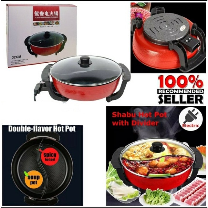 SHABU STEAMBOAT SUKI PAN ELECTRIC / PANCI SHABU HOT POT ELEKTRIK