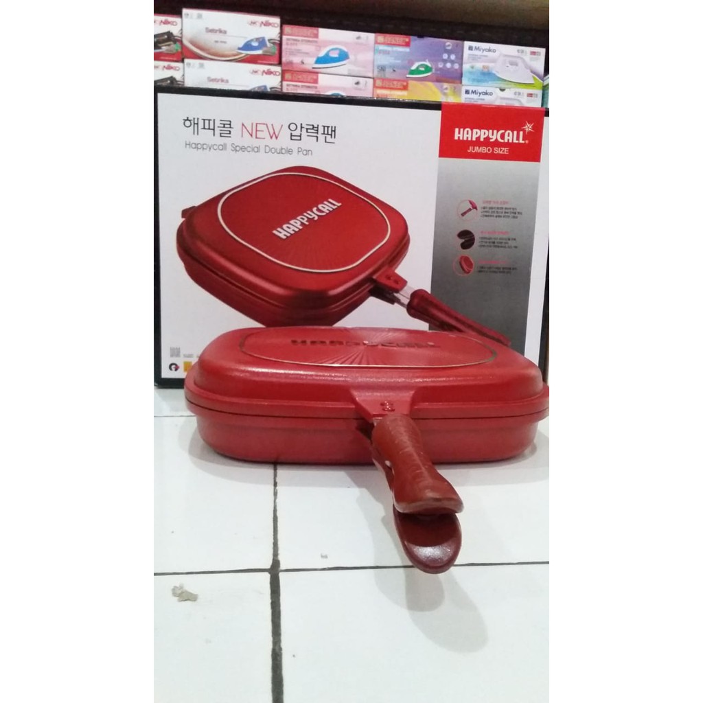 HAPPY CALL Double Pan Grill Jumbo Anti Lengket 32cm