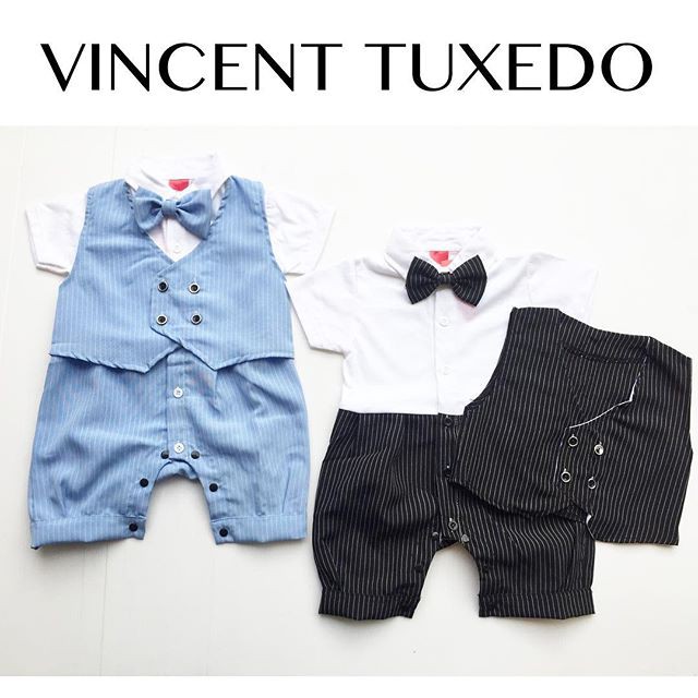 3 LAYERS HEDGEHOG VINCENT TUXEDO (plus vest/rompi) Baju setelan kemeja romper bayi pergi pesta kondangan formal fashion anak