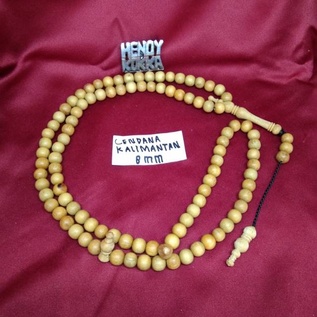 Tasbih 99 cendana kalimantan 8 mm