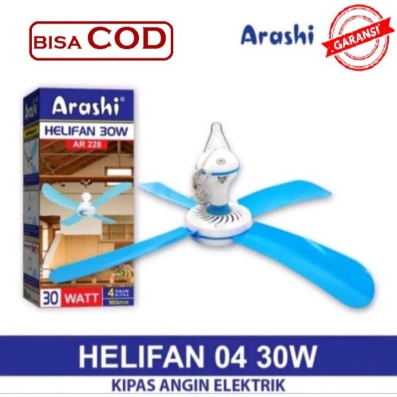 kipas angin gantung besar 30 watt helifan besar kipas gantung arashi dan hakamitsu