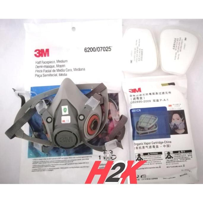 Masker / Respirator 3M 6200 Set