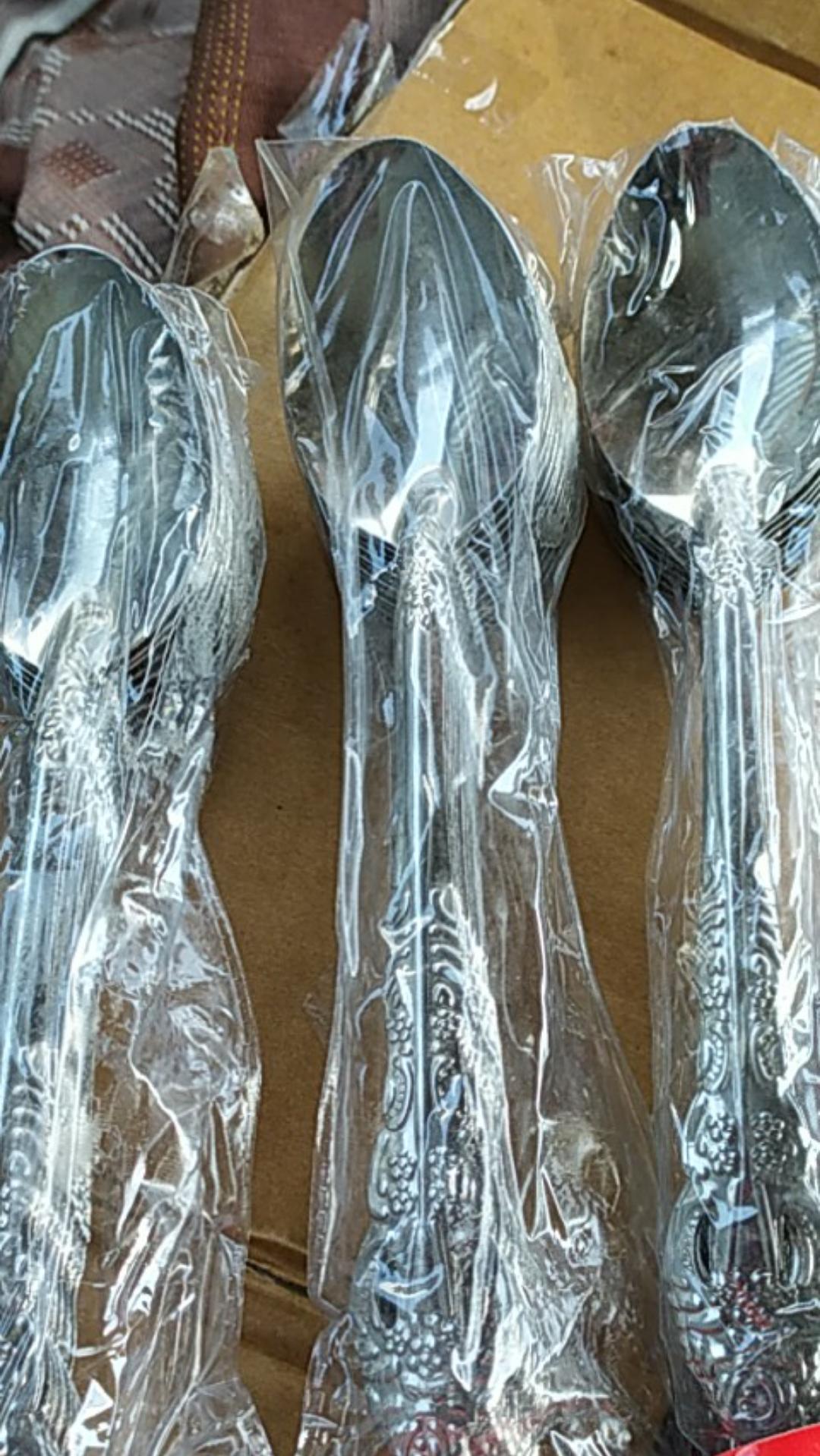 Sendok Makan Gagang Wayang/ Dinner Spoon Wayang Tebal Berat 22 Gr