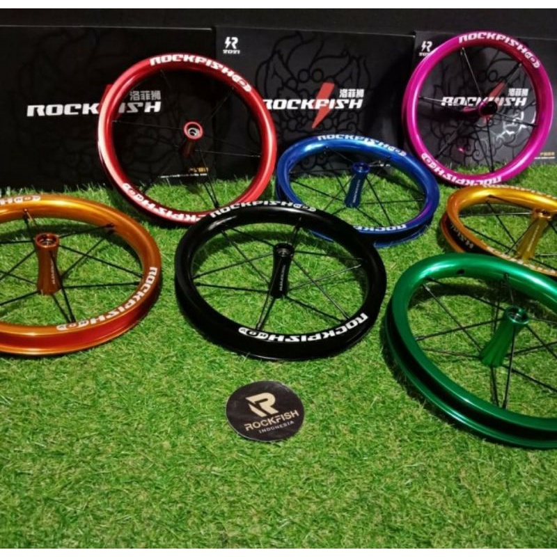 WHEELSET VELG ALLOY SEPEDA PUSHBIKE / BALANCEBIKE || ROCKFISH
