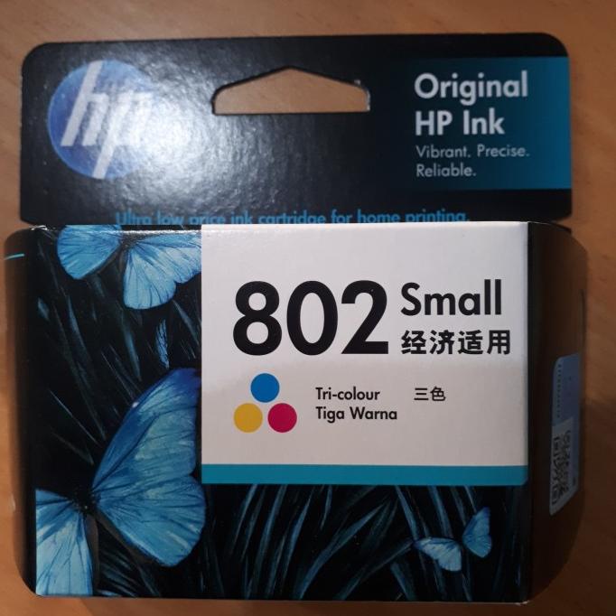 

Ink | Cartridge Hp 802 Warna Asli Original