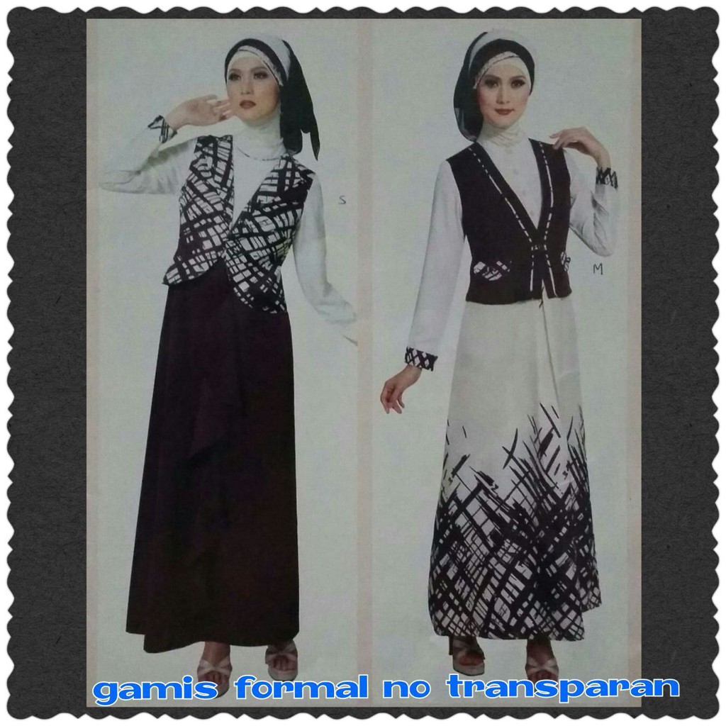 gamis  satin motif