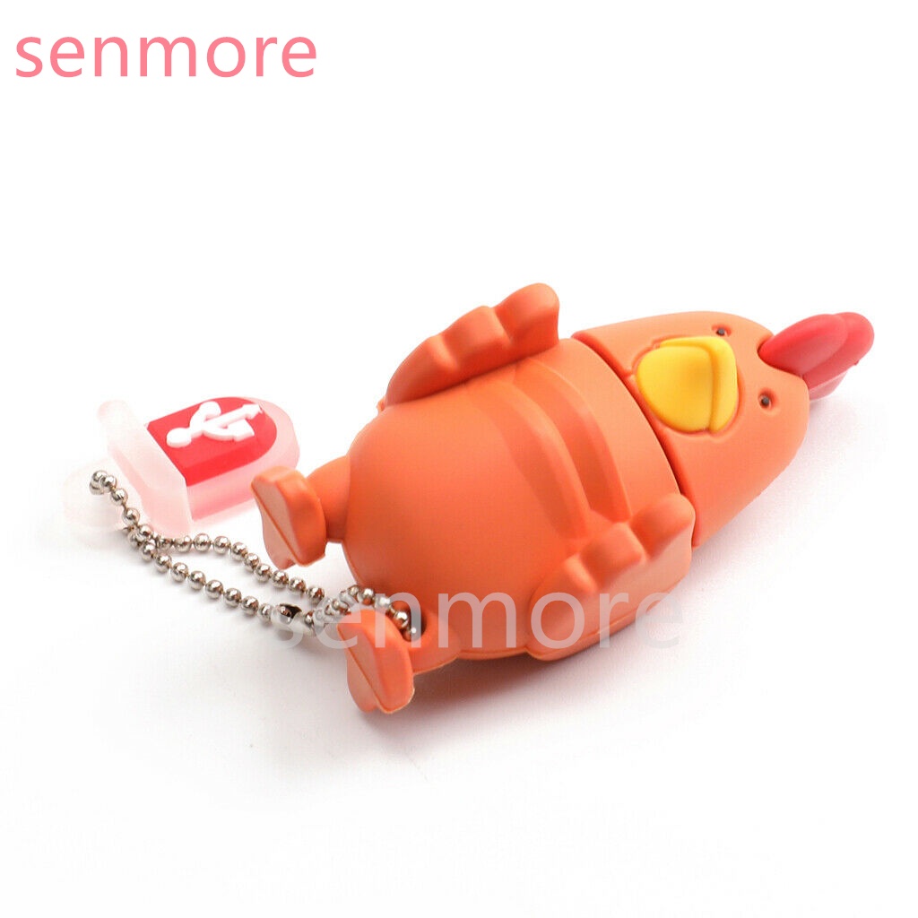 Usb Drive 1TB 2TB 128GB 1GB 8GB 16GB 32GB 64GB Bentuk Kalkun Kartun Untuk Hadiah Natal