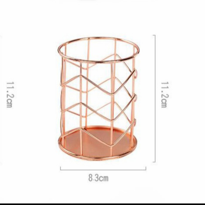 

wire pen holder office stationery pencil stand / tempat alat tulis ser - Chevron rosegol
