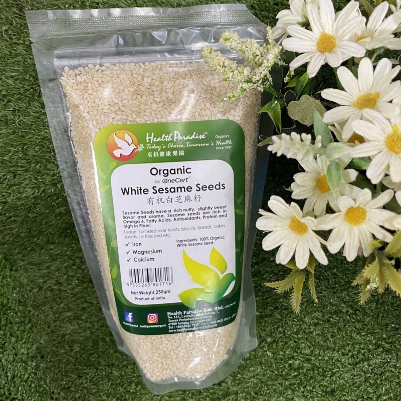 HP Organic White Sesame Seeds 250gr