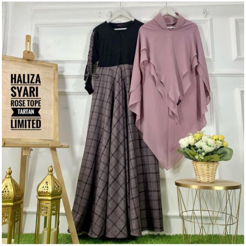 Haliza Rose Taupe Tartan