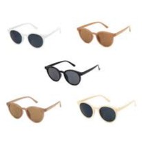 Kacamata Korean Fashion Bulat Mata Kucing Kacamata Hitam Wanita/Pria Sunglasses