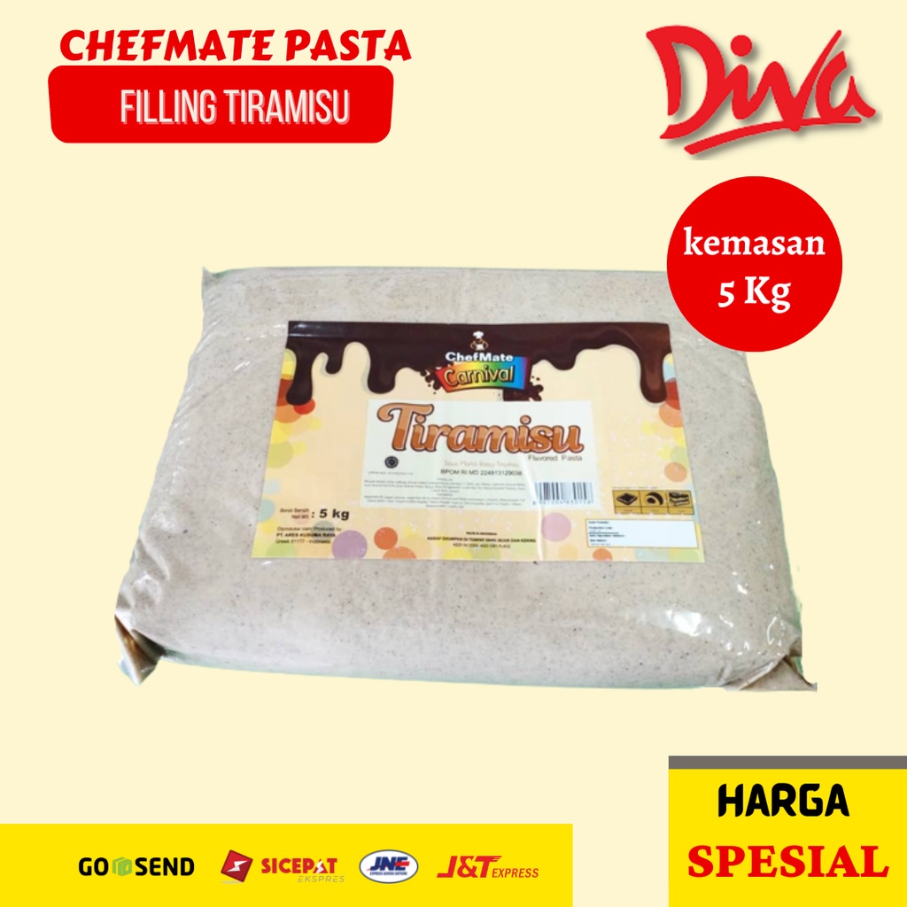 

[1 bag] Chefmate Filling Tiramisu 5kg | Pasta isian selai Chef mate