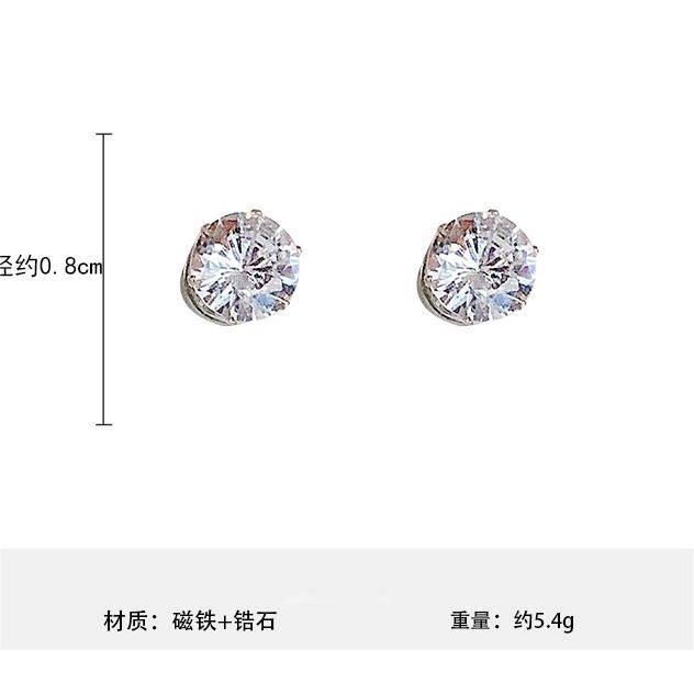 Anting Klip Tanpa Tindik Hias Berlian Gaya Korea Untuk Wanita