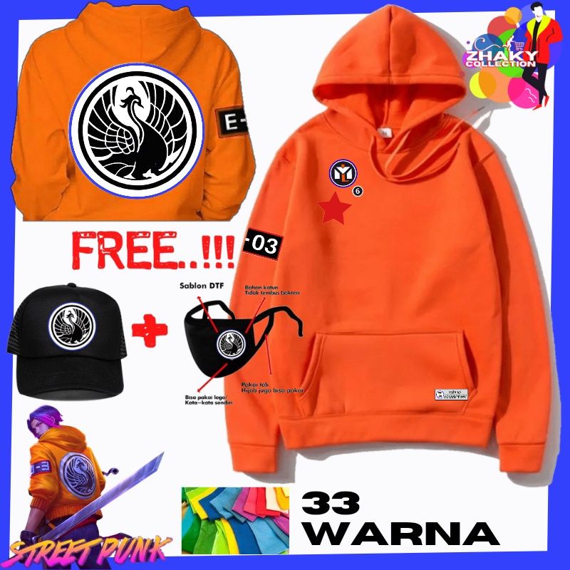 Jacket Sweater Anime Hoodie Distro Ling Starlight Street Punk Mobile Legend Jaket ML