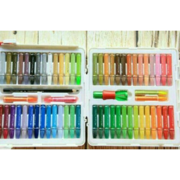 

BAGUS Crayon oil pastel hexagonal Faber castell 60 warna FREE DRAWING TOOLS/Krayon minyak