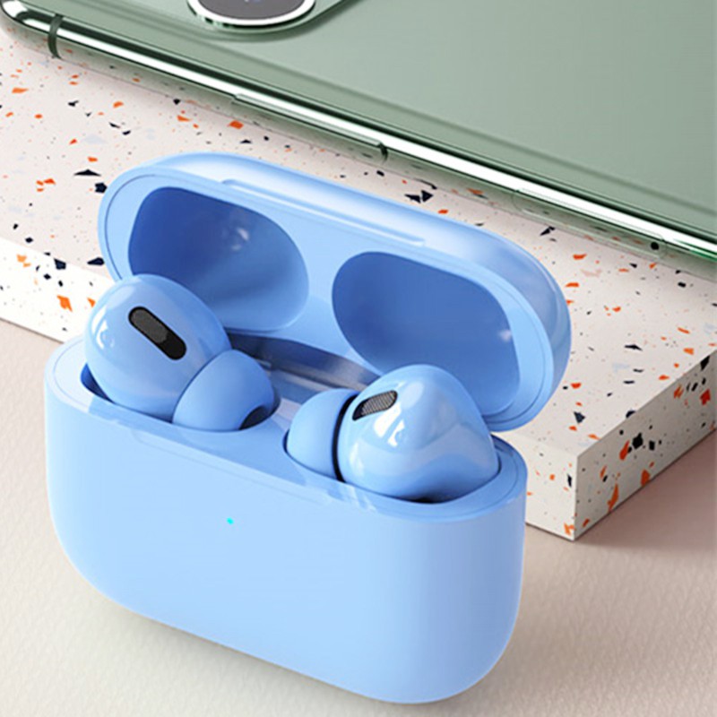【COD】Headset Bluetooth macaron i12 Earphone bloetooth Wireless Headset  android murah i7s-i13  biru