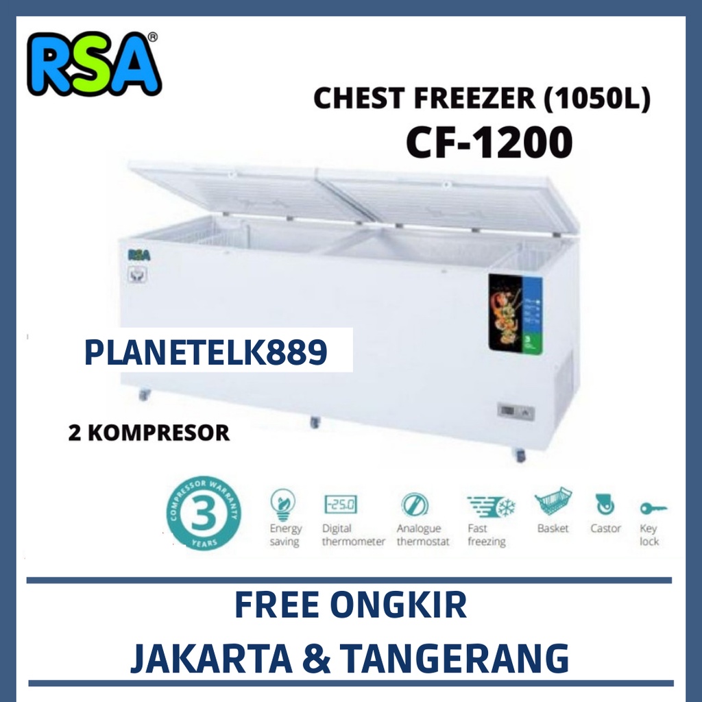 RSA CF-1200 (1050LITER) CHEST FREEZER RSA