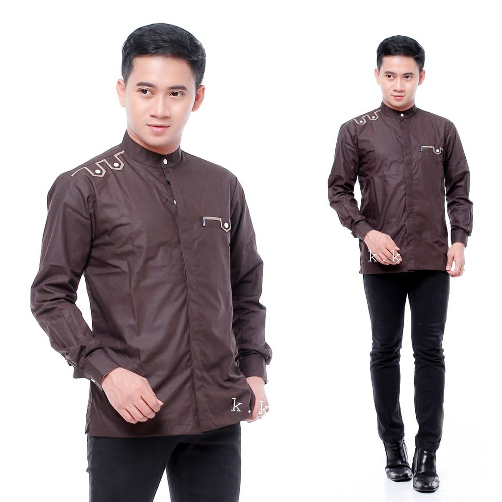Baju Koko Anak Laki laki Lengan Panjang Hadroh Pria Dewasa Baju Koko Anak Laki laki Lengan Panjang Hadroh Pria Dewasa