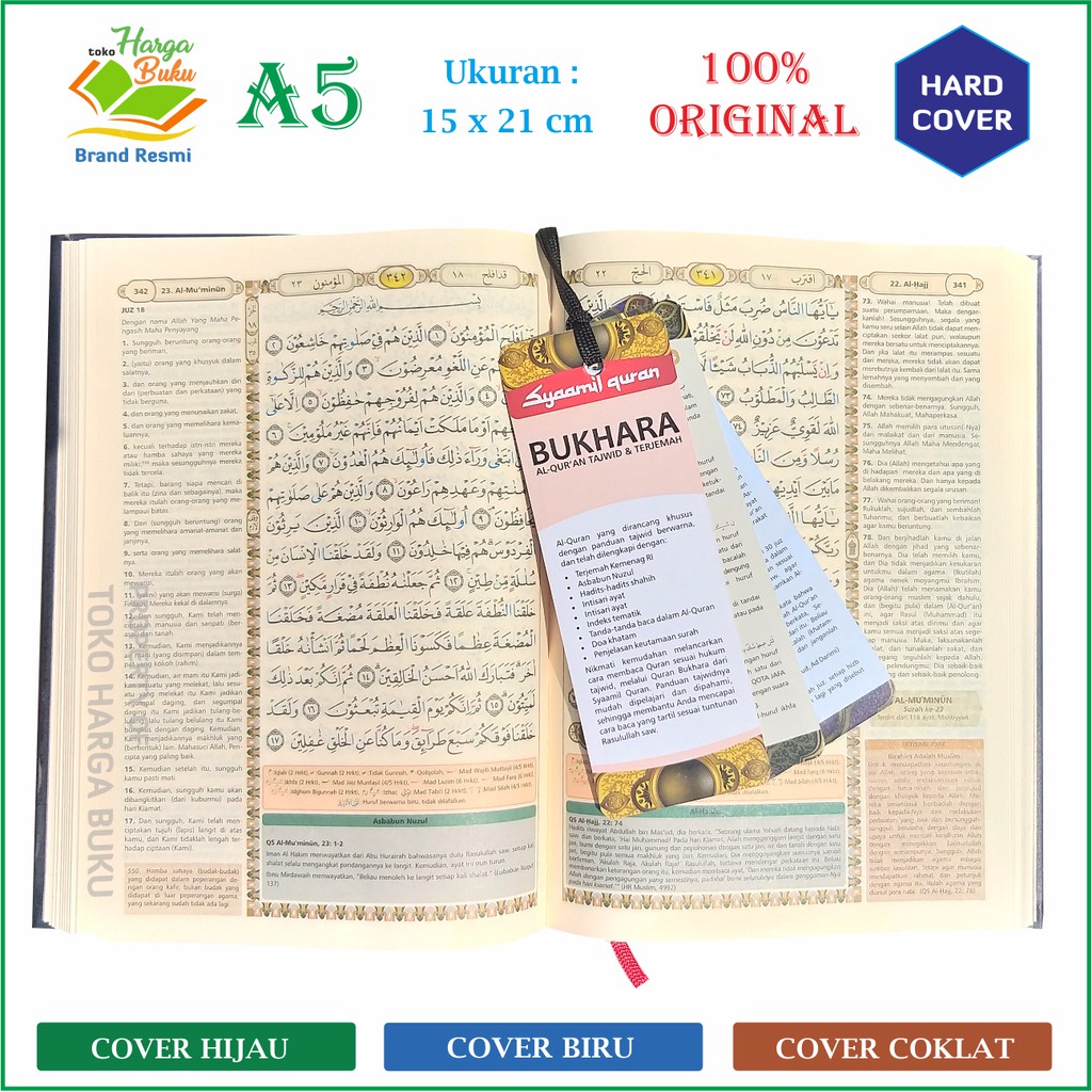 Al-Quran Bukhara Classic A5 HC Tajwid dan Terjemah - Syamil Quran