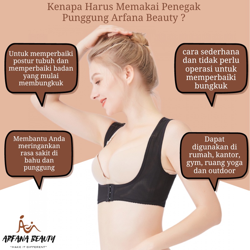 Korset Penyangga Punggung Anti Bungkuk Posture Corrector WANITA  Sabuk Punggung Leher Alat Kesehatan CHS0278