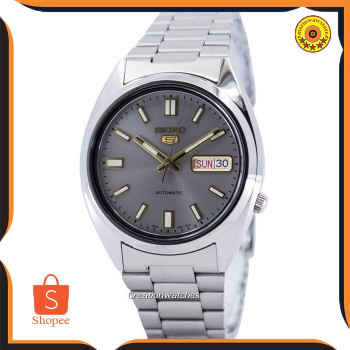 Jam Tangan Pria Seiko Automatic Original Tali Rantai Casual