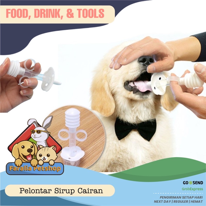 Introducer Suntikan Sirup Obat Susu Kucing Anjing Dot Botol Alat Bantu Minum Cat Dog Pet Bayi