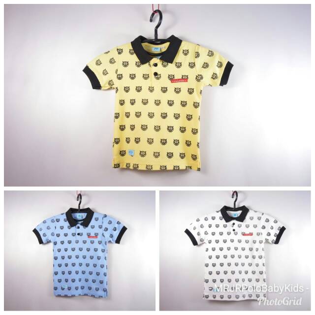 kaos anak motif burung hantu.merk mrjr