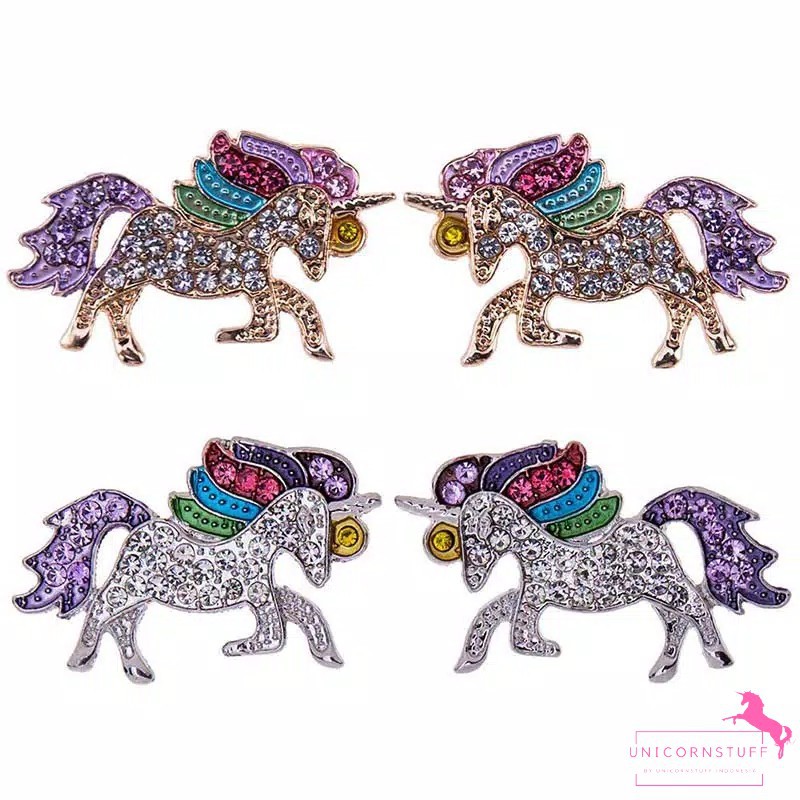 Anting Anting Unicorn Diamond Anak Perempuan Kado Anak Cewek