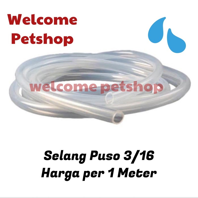 Selang Puso Per Meter Original Airator Udara / Kebutuhan Aquarium / Harga Per 1 Meter